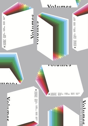 Exposition Volumes, affiche de Benjamin Lahitte