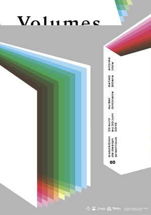 Exposition Volumes, affiche de Benjamin Lahitte