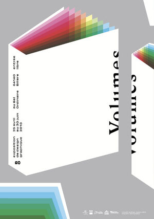 Exposition Volumes, affiche de Benjamin Lahitte