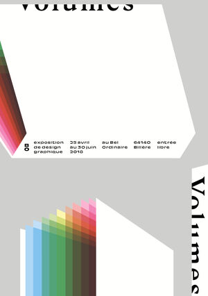 Exposition Volumes, flyer de Benjamin Lahitte