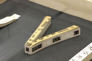 Vue de l’exposition Volumes : Cent pages