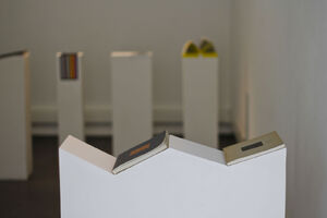 Vue de l’exposition Volumes : Irma Boom